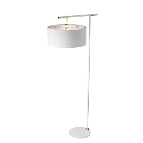 Balance White And Nickel Floor Lamp BALANCE-FL-WPN