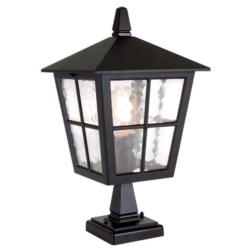 Canterbury IP43 Outdoor Post Lantern Black Finish BL50M-BLACK