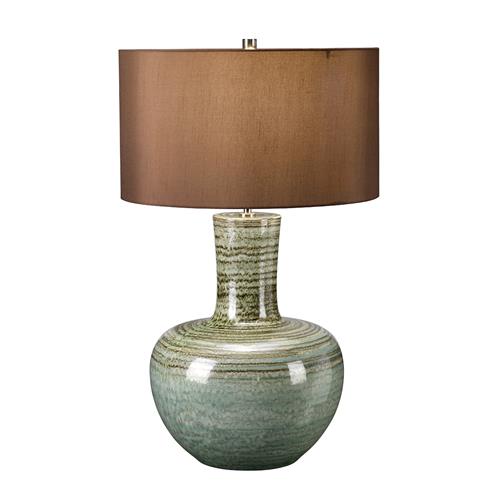 Ceramic Table Lamp Green Finished BARNSBURY-TL