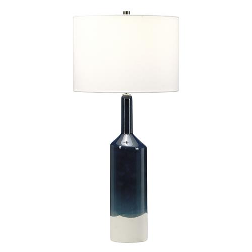 Ceramic Table Lamp Ocean Blue Finished BAYSWATER-TL
