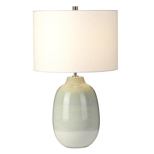 Ceramic Table Lamp Pale Green Finish CHELSFIELD-TL