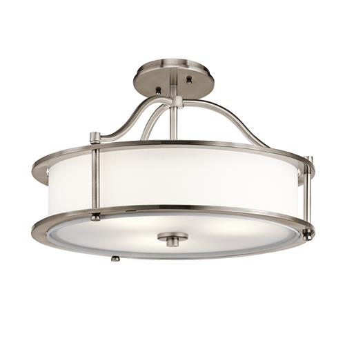 Emory Duo-Mount Pewter Triple Ceiling Light KL-EMORY-P-S-CLP