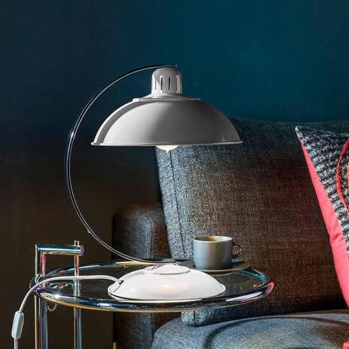 Franklin Grey and Chrome Table Lamp FRANKLIN-GREY