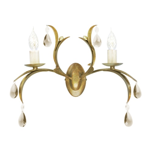 LL2 Lily Double Wall Light Fitting LL2-ANT-BRZ