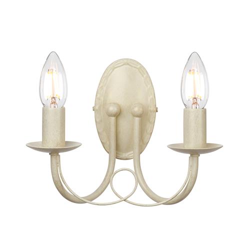 Minster Ivory/Gold Double Wall Light MN2-IV-GOLD