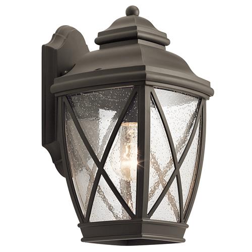 Outdoor IP44 Rated Wall Lantern Bronze Finish KL-TANGIER2-M