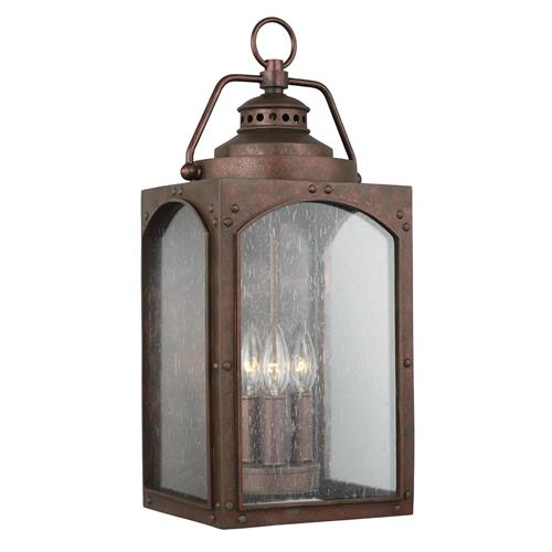 Outdoor IP44 Rated Wall Lantern Copper Oxide Finish FE-RANDHURST-L-CO