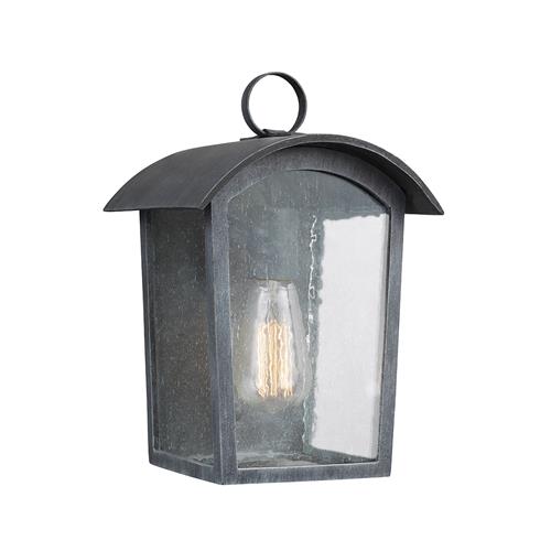 Outdoor IP44 Rated Wall Light Ash Black Finish FE-HODGES