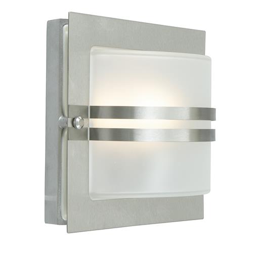 Outdoor IP54 Wall Light Stainless Steel Finish BERN-E27-S-S-F
