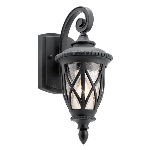 Outdoor Wall Lantern IP44 rated Textured Black Finish KL-ADMIRALS-COVE-S