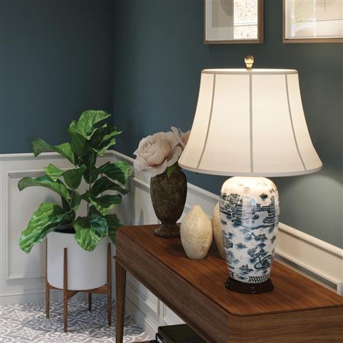 Porcelain Table Lamp Blue Pattern BLUE-TRAD-WP-TL
