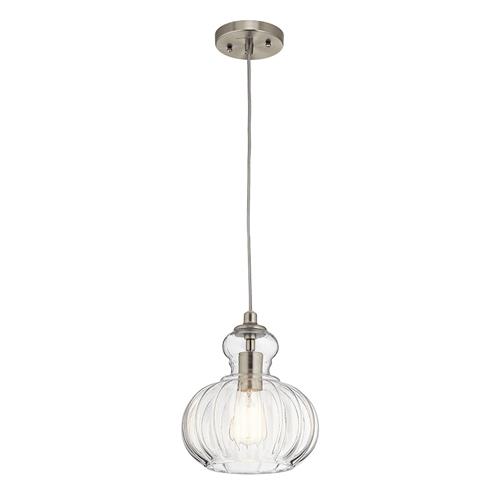 Riviera Brushed Nickel Ceiling pendant With Glass Shade KL-RIVIERA-P-A