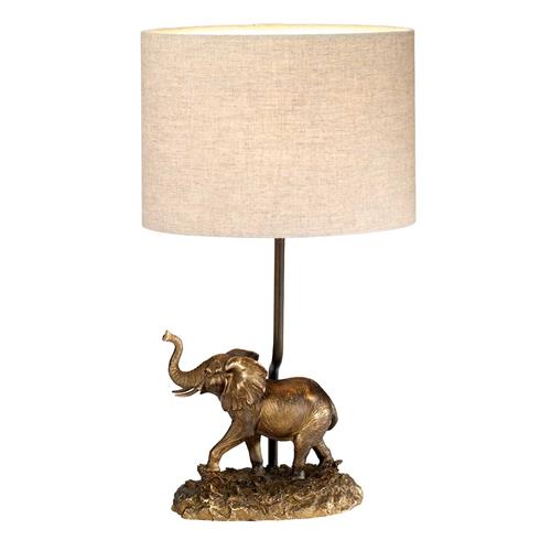 Sabi Bronze Patina Elephant Table Lamp DL-SABI-TL