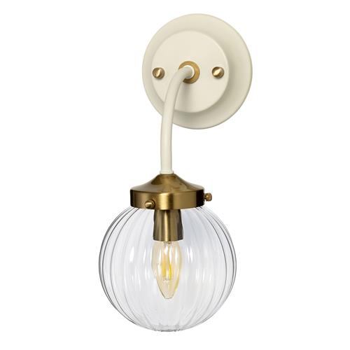 Single Wall Light Cream Finished Glass Shade DL-COSMOS1