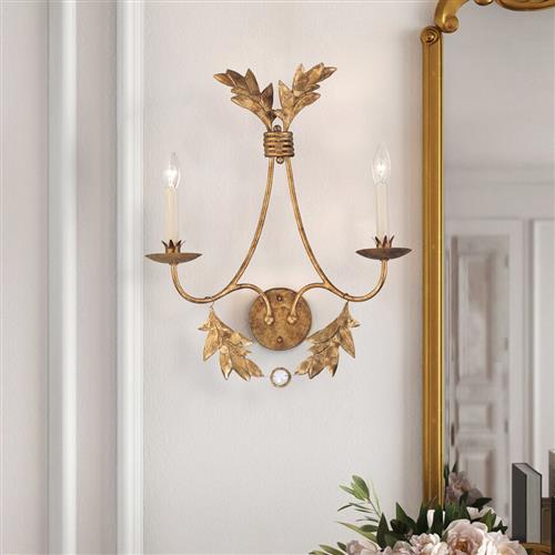 Sweet Olive Gilded Gold Double Wall Light FB-SWEET-OLIVE2