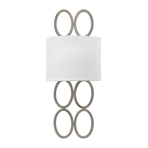Brushed Nickel Double Wall Light HK-JULES2-BN