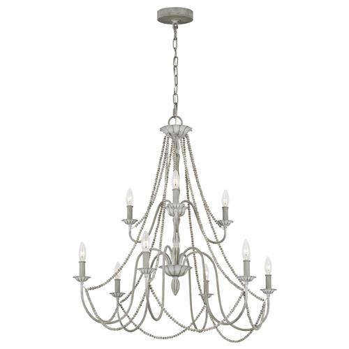 Maryville Washed Grey 9 Light Chandelier FE-MARYVILLE9