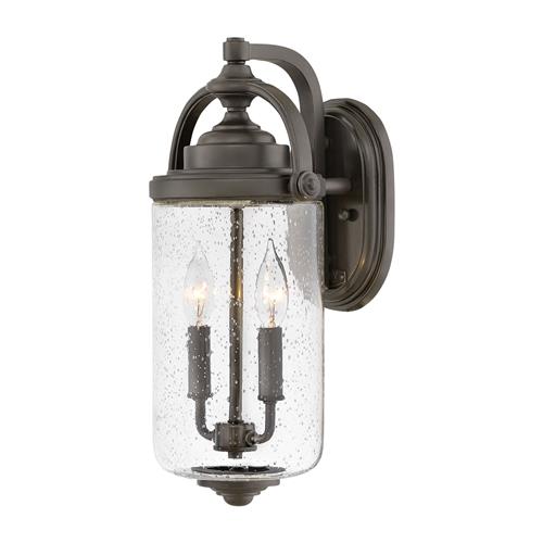 Willoughby IP44 Medium Bronze Outdoor Wall Light HK-WILLOUGHBY-M-OZ
