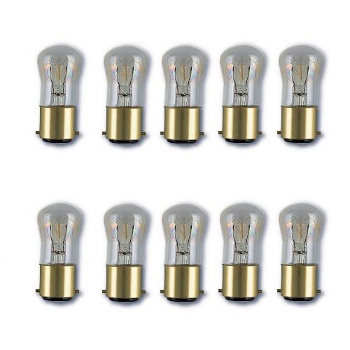 Pack Of 10 25w BC Clear Pygmy Bulbs