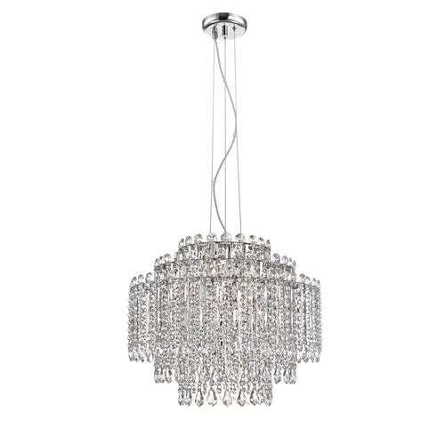 Alita 8 Light 5 Tier Crystal And Chrome Ceiling Fitting CFH1924/08/CH