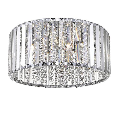 Diore 5 Light Crystal & Chrome Flush Ceiling Fitting CFH1925/05/PL/CH