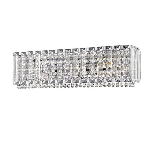 Diore Triple Chrome & Crystal Oblong Wall Light CFH1925/03/OBL/WB/CH