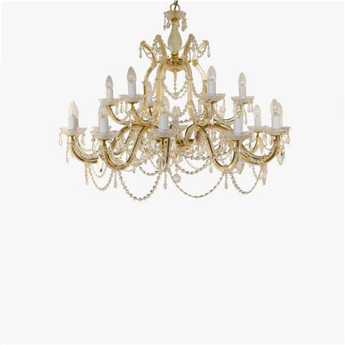 Marie Theresa 19 Light Crystal & Gold Chandelier CP00150/18+1/G