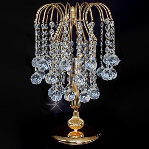 Shower Gold Colour Table Lamp With, Gold Crystal Chandelier Table Lamp