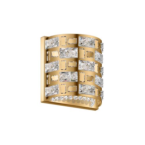 Lola Gold And Crystal Curved Double Wall Light CFH1811/02/WB/G