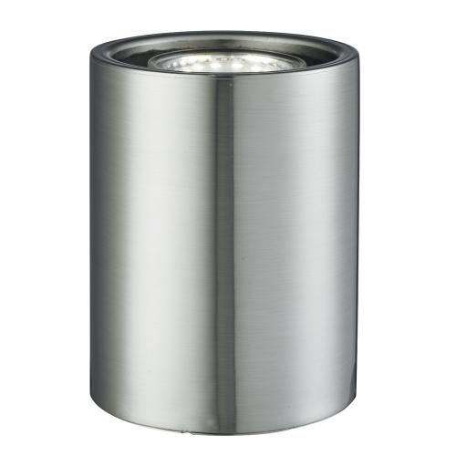 Uplighter Satin Silver Cylinder Uplighter Table Lamp 3531SS