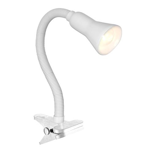 White Clamp On Desk Lamp 4122WH