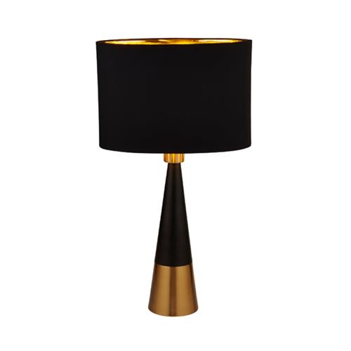 Antique Copper Matt Black Table Lamp, Black Gold Table Lamps Uk