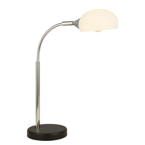 Astro Black Chrome And White Table Lamp 3086-1WH