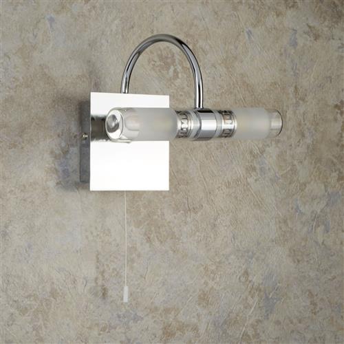 Austin IP44 Bathroom LED Polished Chrome/Glass Wall Light 2555CC-LED