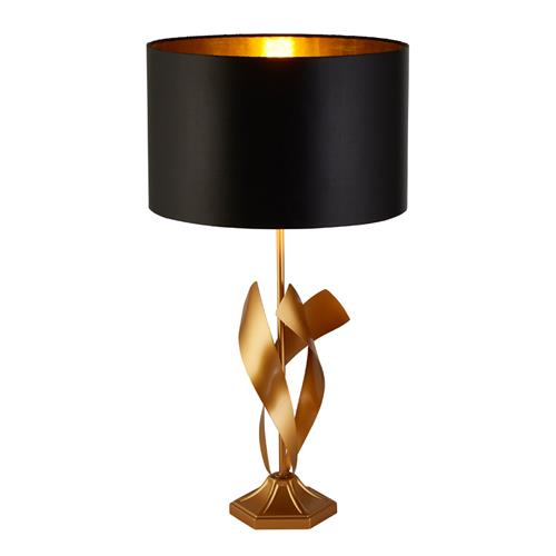Breeze Black Gold Table Lamp 35102go, Table Lamps Gold And Black