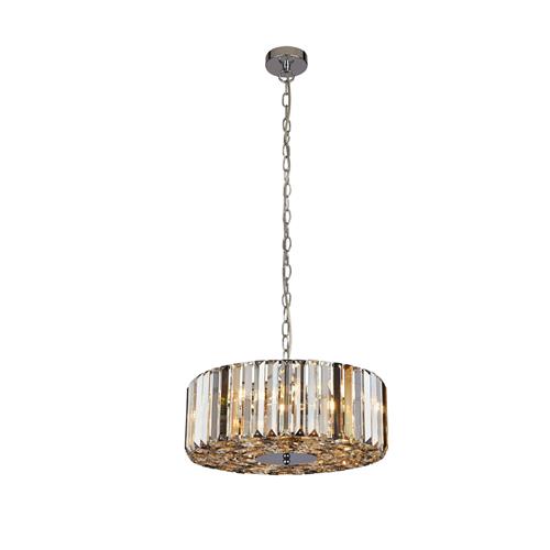 Chapeau Amber, Clear & Smoked Four Light Crystal Fitting 82101-4CC