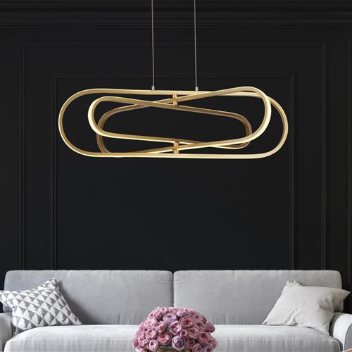 Clip LED Gold And White Ceiling Pendant 61775GO