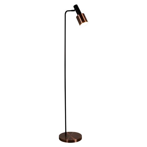Denmark Led Black Adjustable Floor Lamp, Modern Copper Floor Lamp