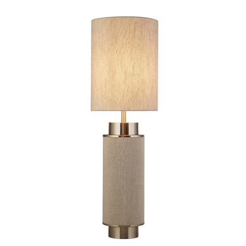 Flask Natural Hessian Table Lamp 59041SN