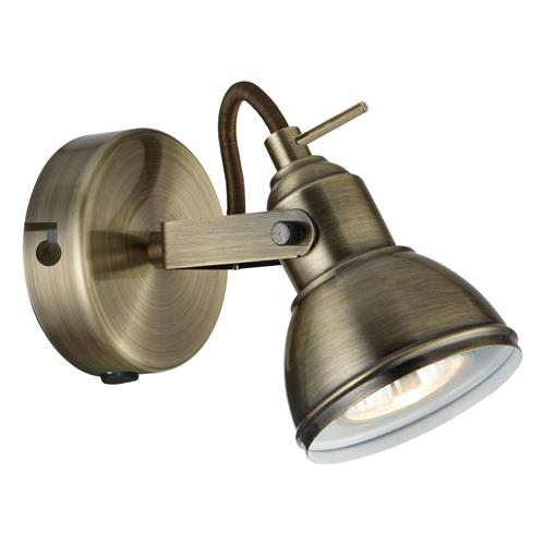 Focus LED Antique Brass Single Directional Spotlight 1541AB