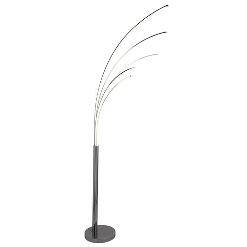 Polished Chrome Arched Floor Lamp, Large Novelty Floor Lamps