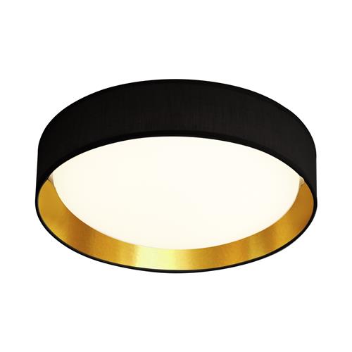 Gianna LED Dedicated Black/Gold Coloured Flush Light 9371-50BGO
