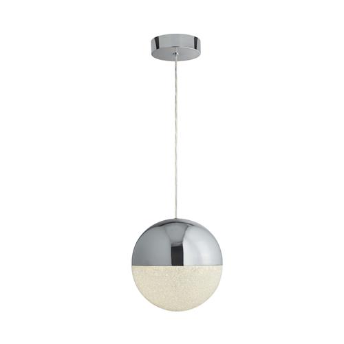 Marbles Polished Chrome LED Globe Pendant Ceiling Light 5881CC