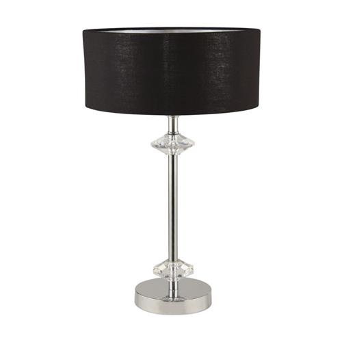 Ontario Chrome & Black Table Lamp 7651CC