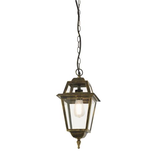 New Orleans IP44 Rated Black And Gold Outdoor Pendant 1526