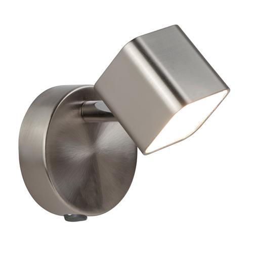 Quad LED Satin Silver Single Switched Wall Light 4231SS
