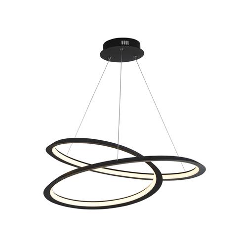 Swirl Black LED Ceiling Pendant 71871-1BK