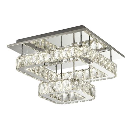 Clover Two Tier LED Chrome Ceiling Fitting 8952CC