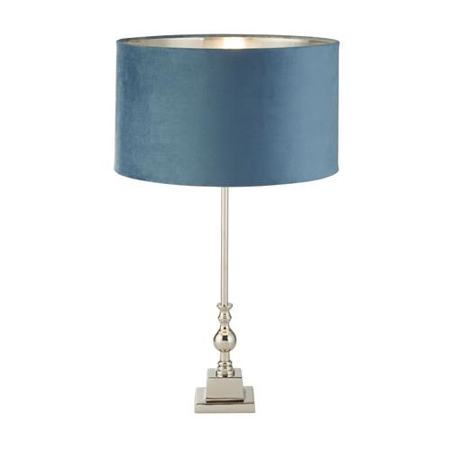 Whitby Chrome and Teal Table Lamp 81214TE