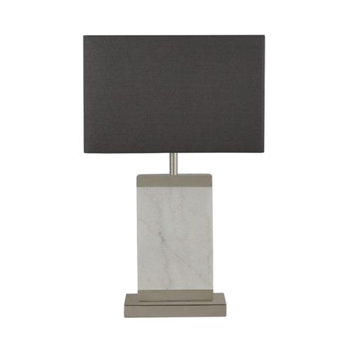 Naomi White Marble & Grey Table Lamp Complete 9381SN